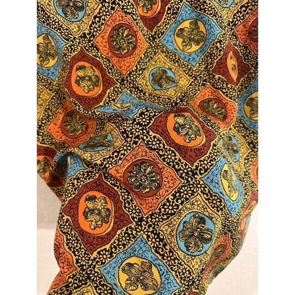 ModCloth Short Sleeved Antique Style Colorful Collared Top - Picture 5 of 10